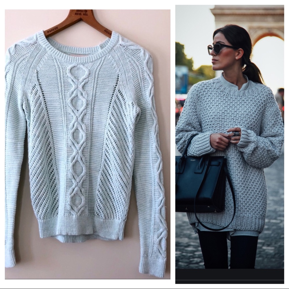 ✨SOLD✨ LOFT Oversized  Cable Knit Sweater XL